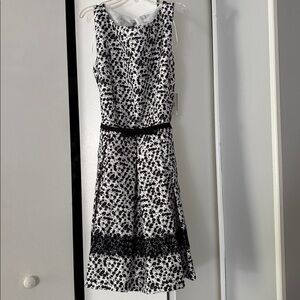 White and Black Summer Dress